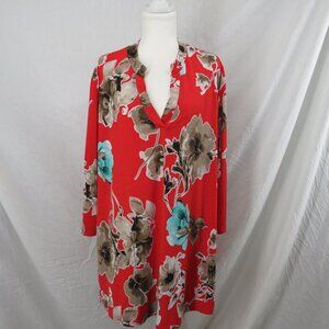 ✨ GEE WHIZ | Vintage Vibes Red Floral Midi Dress ✨